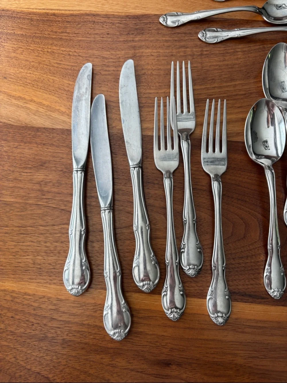 Gorham Musette Stainless Gorhamcraft Glossy Silverware Flatware Set 22 Piece